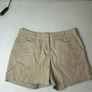 J. Crew Broken In Chino Shorts 100% Cotton Size 4